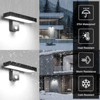Wall Light - Black Aluminium Frame, White Light