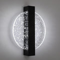 Comely Applique Murale Interieur LED 12W, Noir Ronde 1500LM Lumière Blanche Froide 6500K Lampe Murale LED avec Feuille d'argent, Lampe Murale LED Moderne pour Couloir Salon Chambre