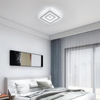 Comely Plafonnier LED Carré Moderne, 36W 28cm Lampe de Plafond LED, Blanc Luminaire Plafonnier Intérieur pour Chambre à Coucher, Salon, Couloir, Lumière Blanche Froide 6500K