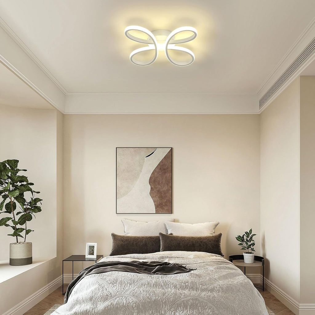 Ceiling Light - White Aluminium Frame, Natural Light