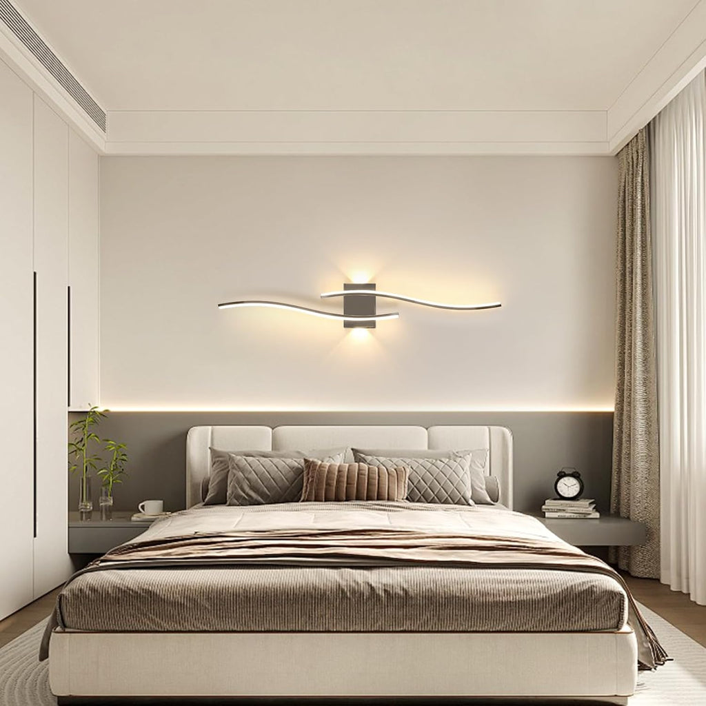 Lampada da parete - Struttura in alluminio cromato, luce calda