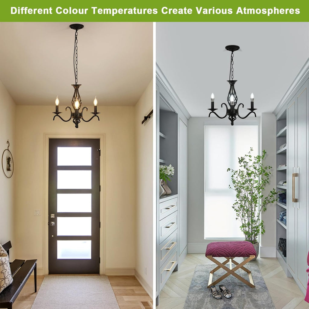Chandeliers - Black Metal Frame