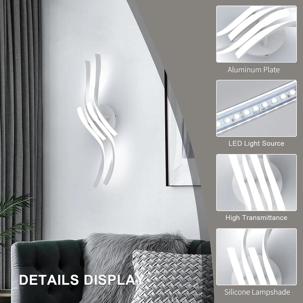 Ceiling Light - White Aluminium Frame, White Light