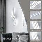 Ceiling Light - White Aluminium Frame, White Light
