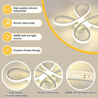 Comely Plafonnier LED Moderne, 30W Lampe de Plafond, Luminaire Plafonnier LED pour Chambre salon, Salle à manger Cuisine, Lumière Neutre 4500K, Argent