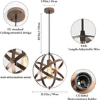 Chandeliers - Gold Metal Frame