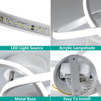 Comely LED Ceiling Light Modern Design Bedroom Ceiling Lamp, White, 30W 3300LM, Dia30cm, For Bedroom, Kitchen, Balcony, Corridor, Office, Hallway