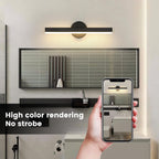 Wall Light - Black Acrylic Frame, Warm Light