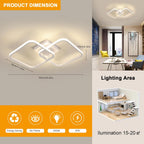 Ceiling Light - White Aluminium Frame, Natural Light
