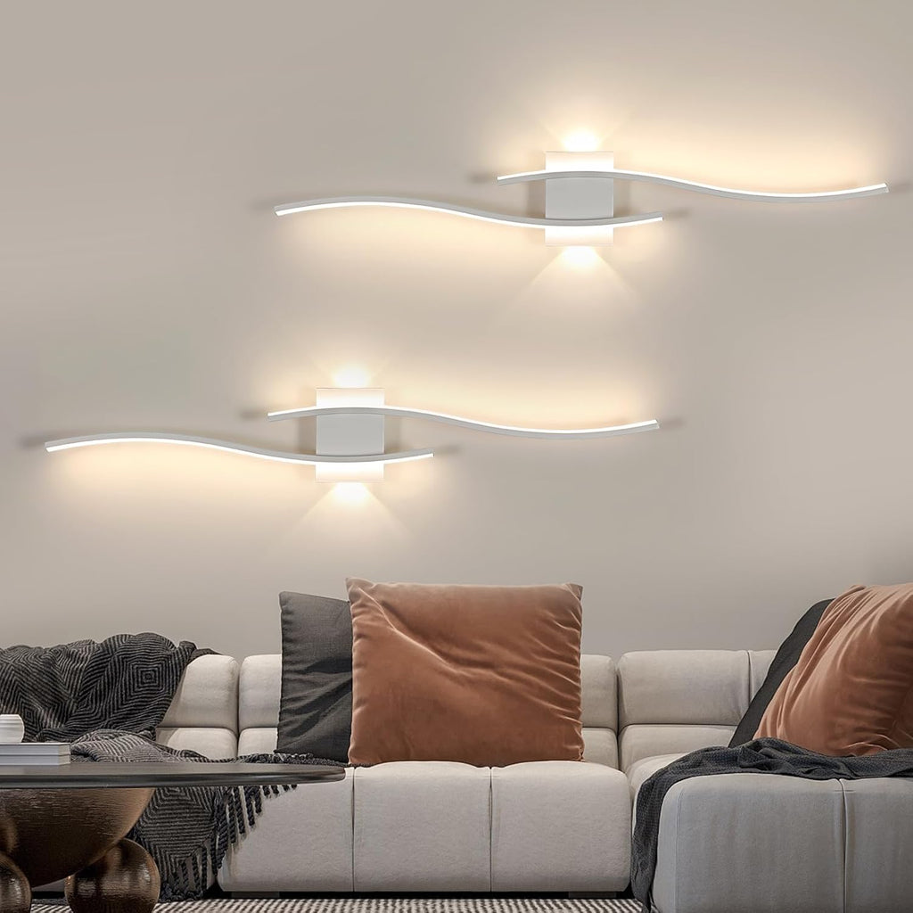 Applique - Telaio in Alluminio Bianco, Luce Naturale