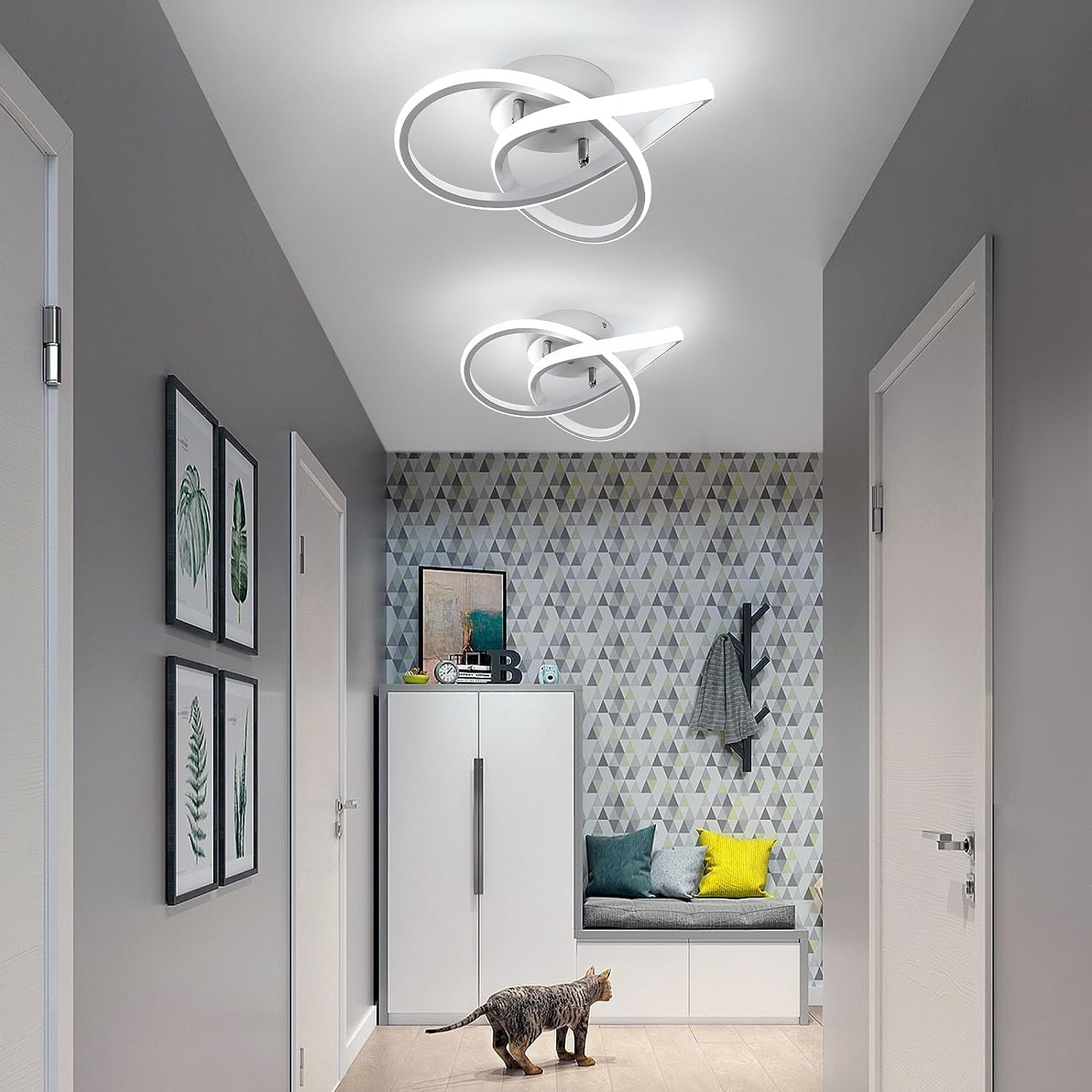 Comely LED Ceiling Light Modern Design Bedroom Ceiling Lamp, White, 30W 3300LM, Dia30cm, For Bedroom, Kitchen, Balcony, Corridor, Office, Hallway