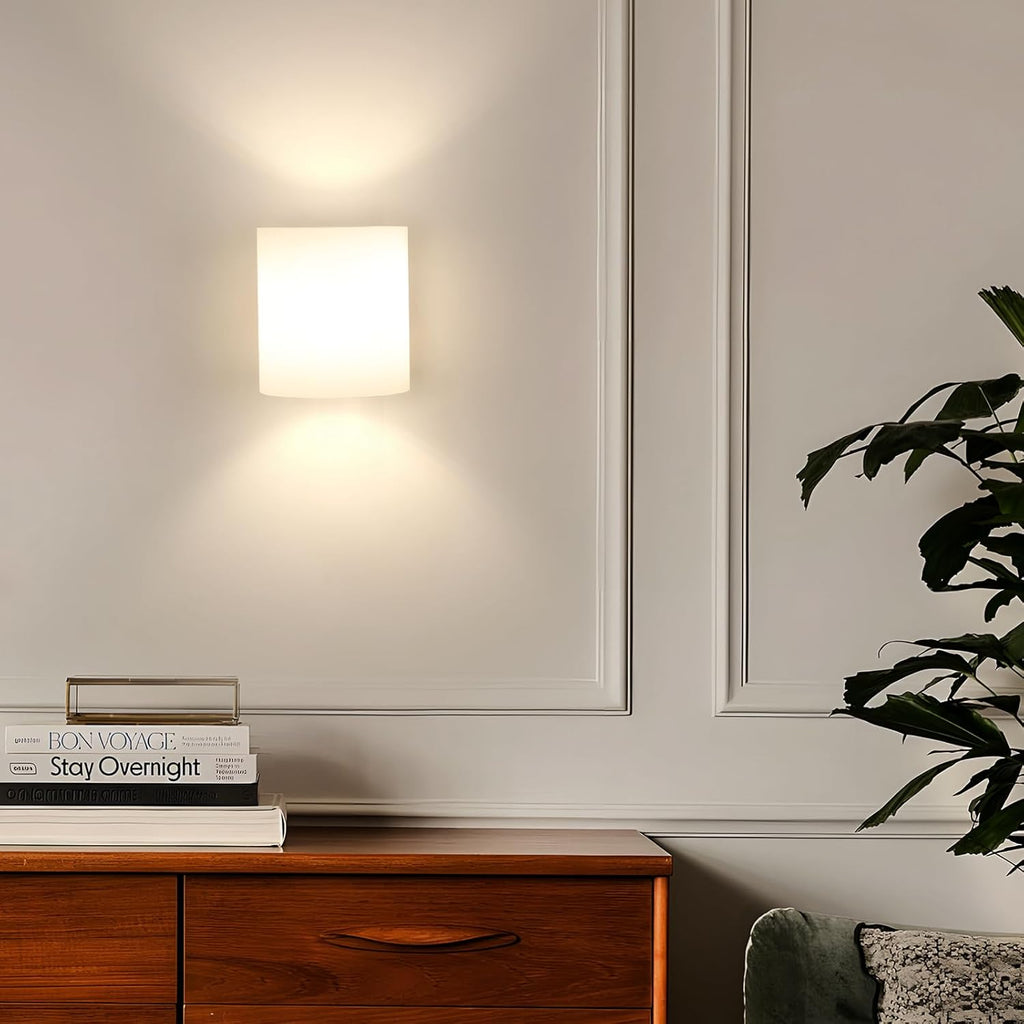 Wall Light - Wood Glass Frame, Tunable