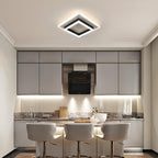 Ceiling Light - Black & White Acrylic Frame, Natural Light