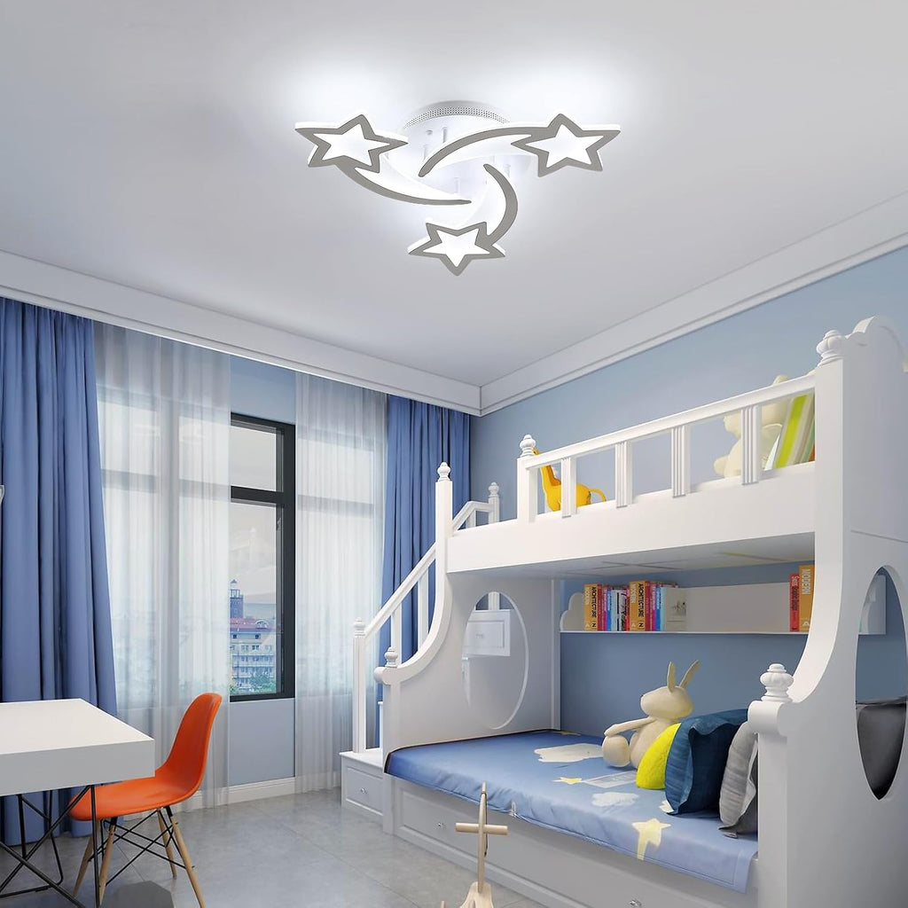 Ceiling Light - White Acrylic Frame, White Light