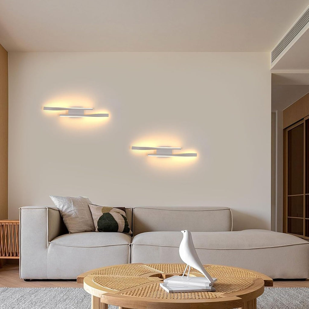 Comely Applique Murale Intérieure, Lampe LED Murale Moderne 16W 1800LM, Éclairage Acrylique Luminaire Mural pour Chambre, Salon, Salle à Manger, Couloir, Escalier, 3000K Lumière Chaude