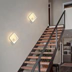 Wall Light - White Aluminium Frame, Warm Light