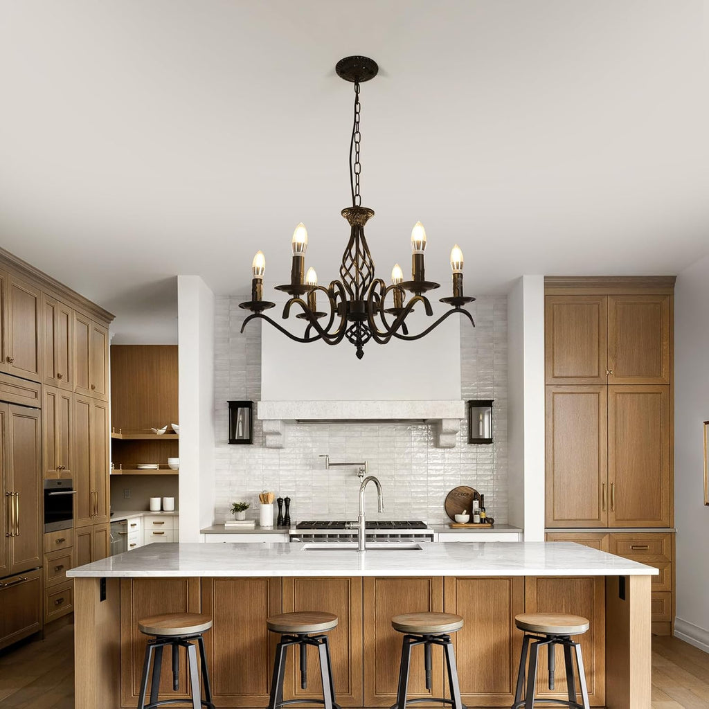 Chandeliers - Black Metal Frame