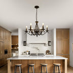 Chandeliers - Black Metal Frame