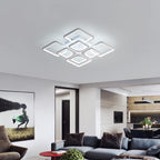 Comely Plafonnier LED Dimmable, 80W 8000LM Luminaire Plafonnier Salon avec Télécommande et Contrôle APP, Blanc Lampe de Plafond pour Salon,Bureau,Salle À Manger, 3000~6500K