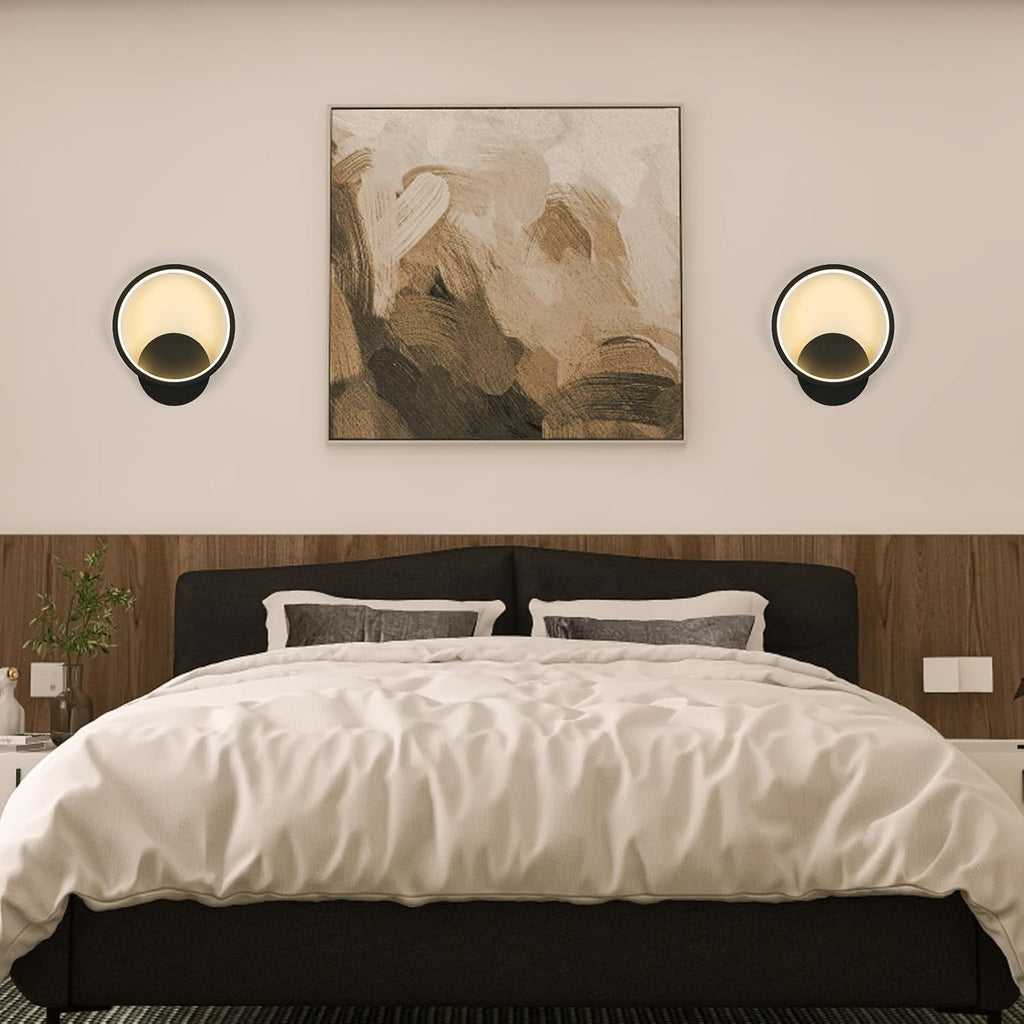 Wall Light - Black Aluminium Frame, White Light