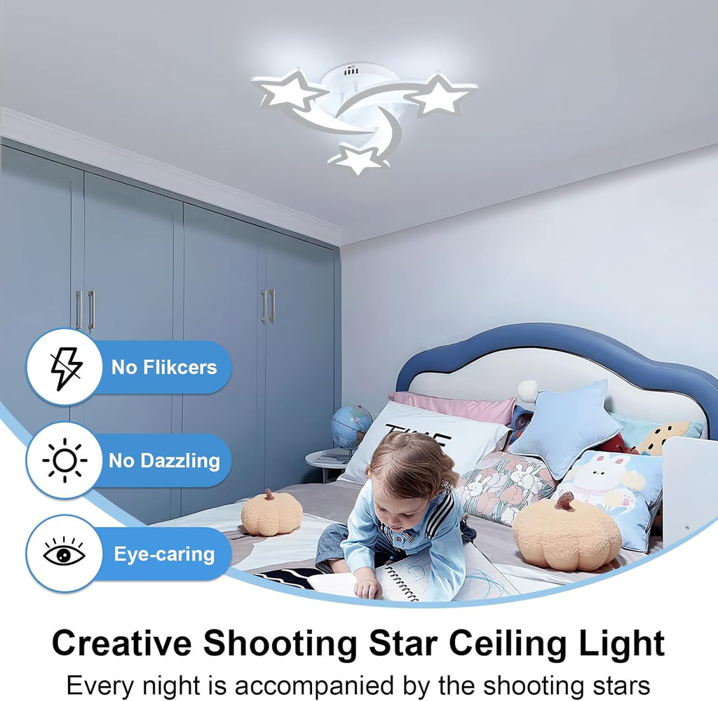 Ceiling Light - White Acrylic Frame, White Light