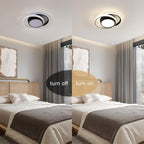 Deckenleuchte - Rahmen aus Schwarz-Weiß-Aluminium, Naturlicht