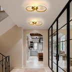Ceiling Light - Gold Acrylic Frame, Warm Light