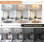 Ceiling Light - Gold Aluminium Frame, Tunable and Dimmable