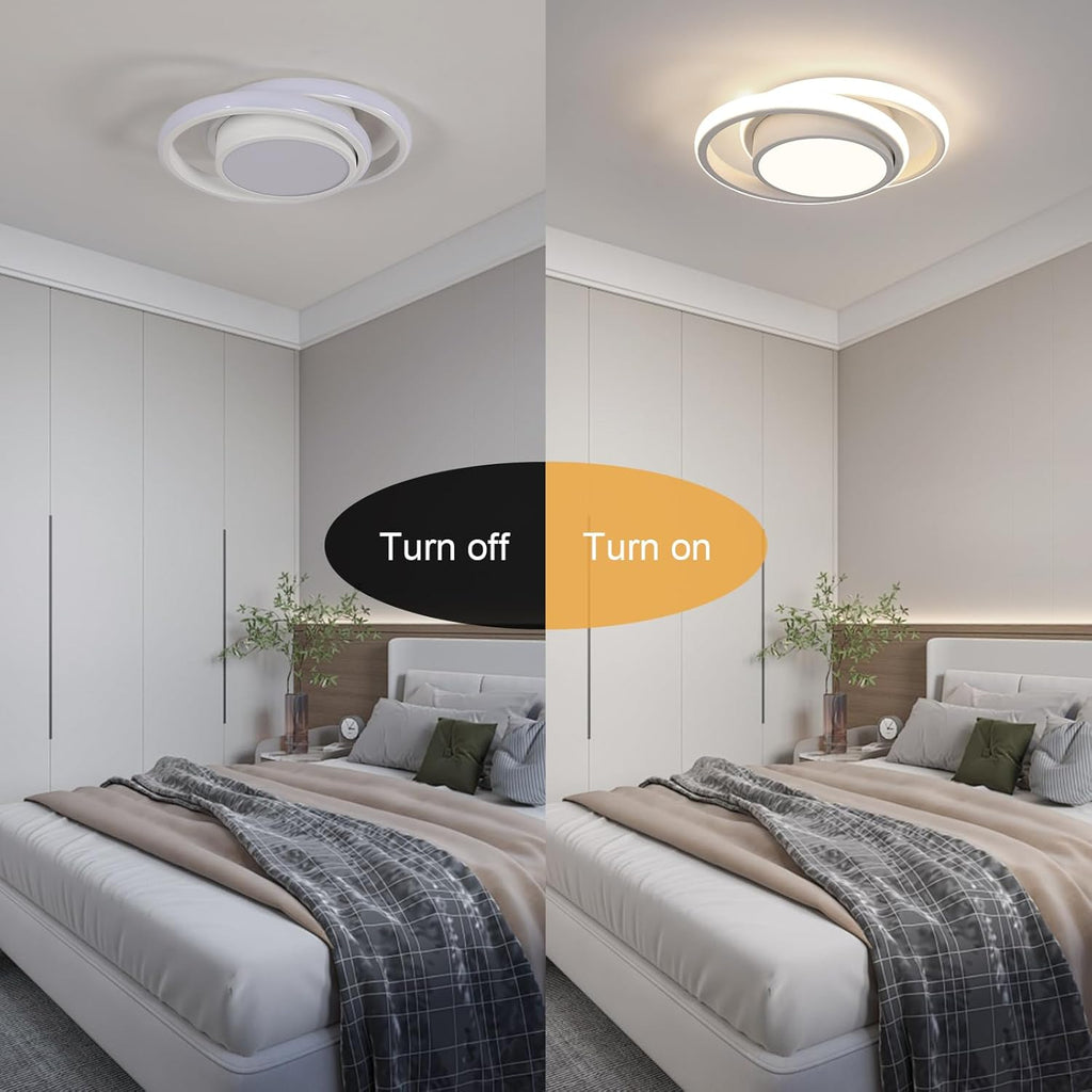 Ceiling Light - White Aluminium Frame, Natural Light