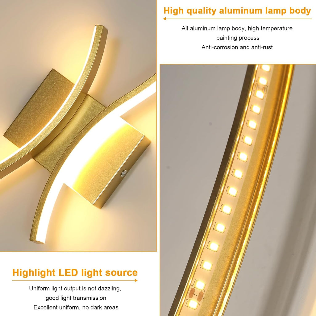 Wall Light - White Aluminium Frame, Warm Light