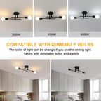 Ceiling Light - Black Metal Frame