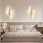 Wall Light - Chrome Aluminium Frame, Warm Light