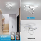 Ceiling Light - White Aluminium Frame, White Light