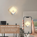 Wall Light - White Aluminium Frame, Warm Light
