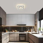 Comely Plafonnier LED Carré Moderne, 52W Lampe de Plafond LED, Acrylique Luminaire Plafonnier Intérieur Blanc pour Chambre à Coucher, Salon, Couloir, Lumière Naturelle 4500K, 40cm
