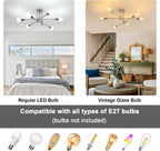 Ceiling Light - Chrome Metal Frame