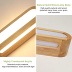 Wall Light - Wood Frame, Warm Light