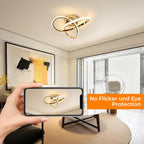 Ceiling Light - Gold Aluminium Frame, Natural Light