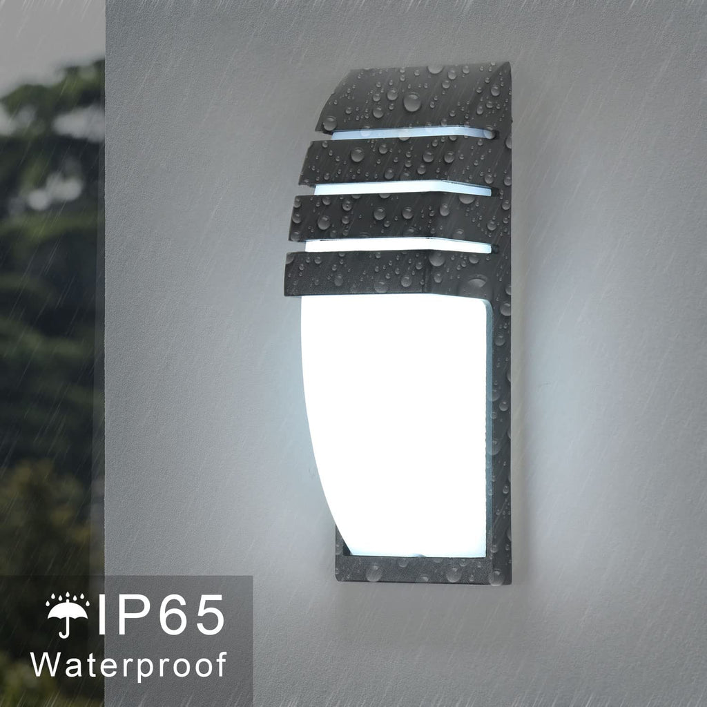 Wall Light - Black Aluminium Frame, White Light