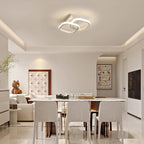 Comely Lot de 2 Plafonniers LED Modernes, 24W 2700LM Petit Plafonnier LED Carré Luminaires Intérieur pour Chambre Salon Allée Couloir Balcon, Lumière Naturelle 4500K, Blanc 24cm