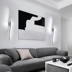 Applique da Parete - Struttura in Alluminio Bianco, Luce Bianca