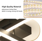 Ceiling Light - Black Acrylic Frame, Natural Light