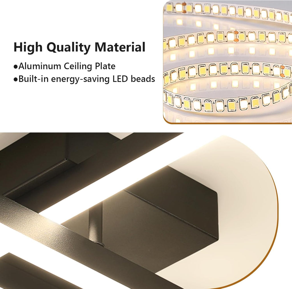 Ceiling Light - White Acrylic Frame, White Light