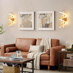 Wall Light - Gold Aluminium Frame, Warm Light