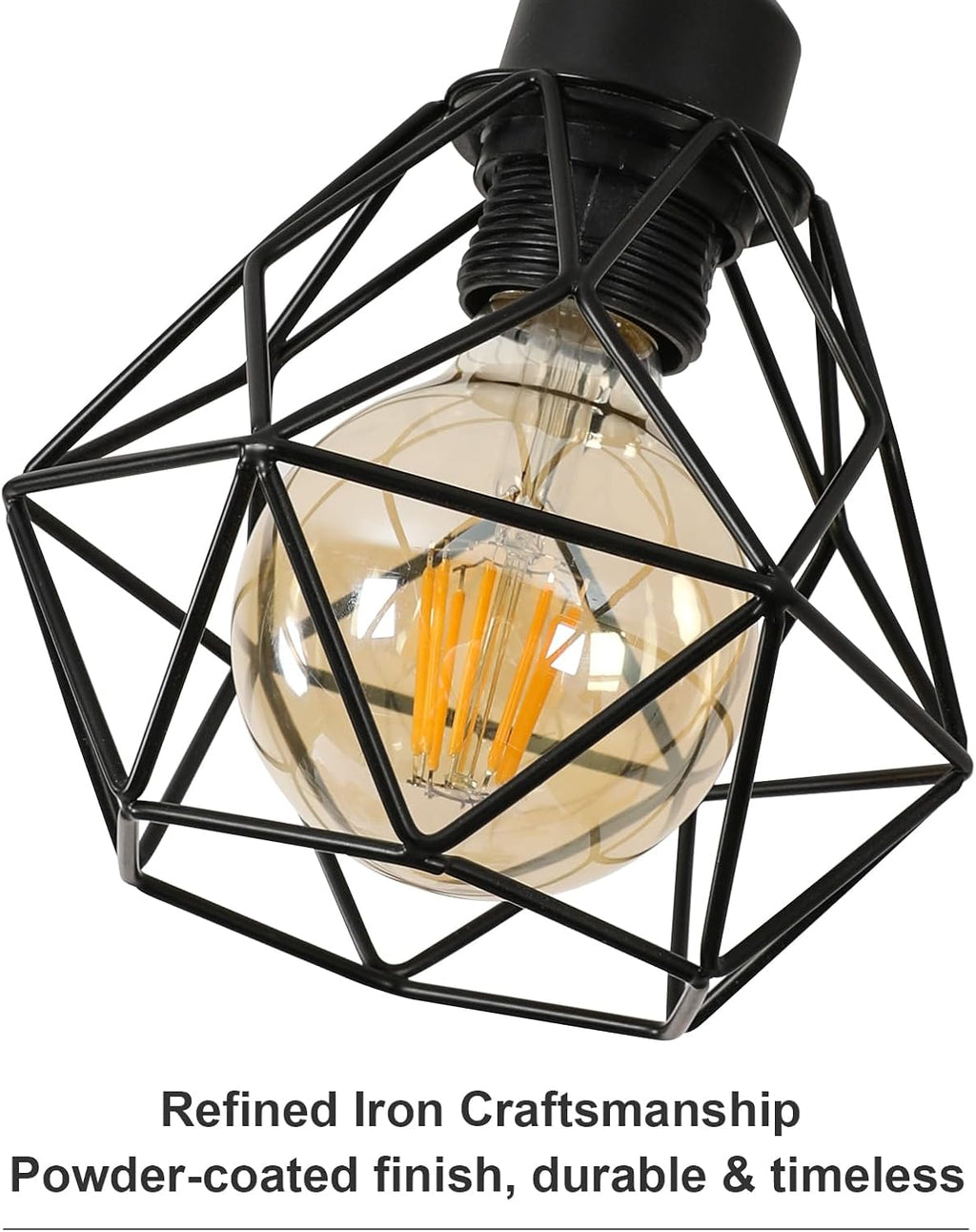 Chandeliers - Black Metal Frame