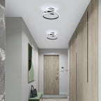 Ceiling Light - Black Aluminium Frame, White Light