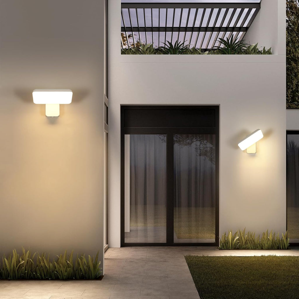 Wall Light - White Aluminium Frame, Warm Light