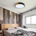 Ceiling Light - Black Metal Frame, White Light