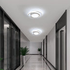 Comely 2 Pièces Plafonniers LED Moderne pour Chambre, Cuisine, Couloir, 32W 2350LM Luminaire Plafond, Rond Lampe LED Plafond, Blanc Froid 6500K, Diamètre 28cm, Blanc