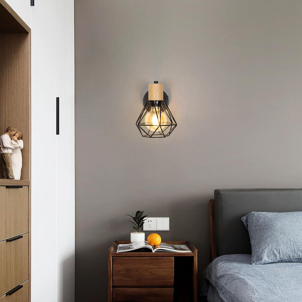 Wall Light - White Metal Frame